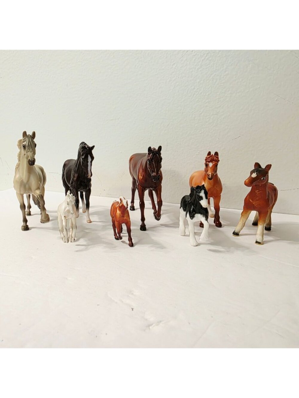 8 Mix Breyer Mini Whinnies Stablemates Horses Valegros Brown Black White